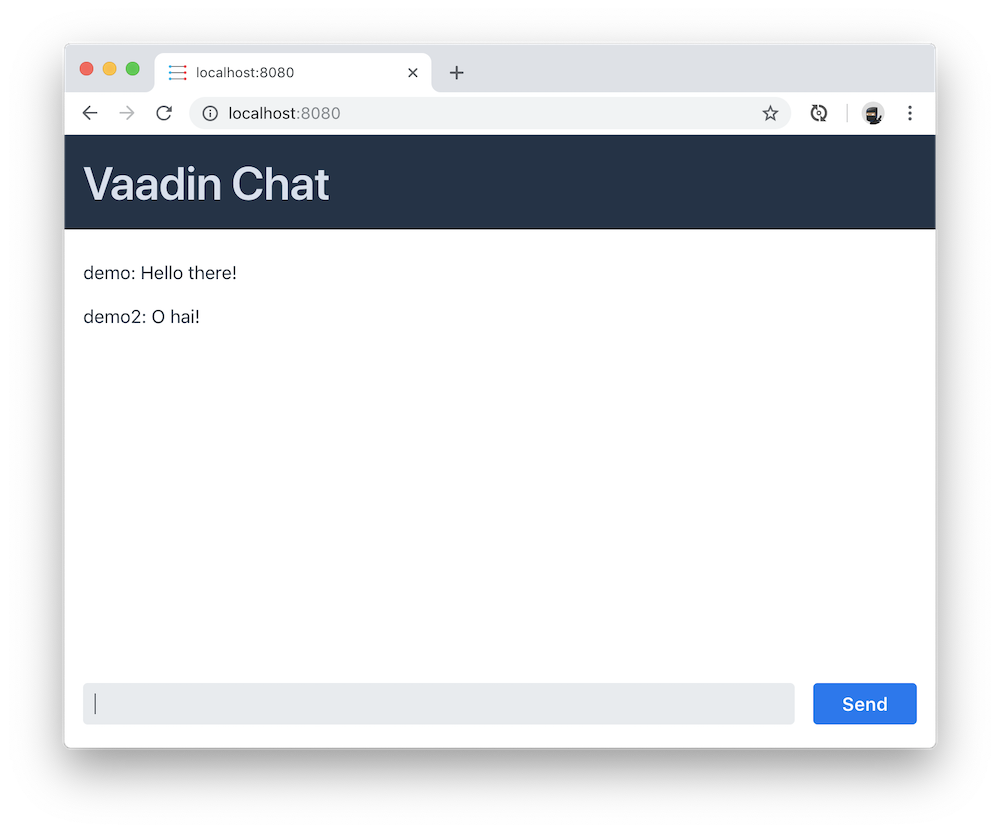 Reactive Chat App with Spring Boot 